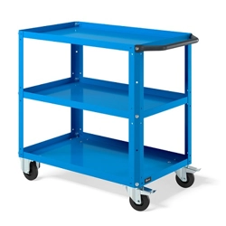 vendita online Carrello clever 0906 small mm.904x515x817h - blu ral5012 Carrelli e Contenitori Per Officina - Moduli Per Carrelli Fami